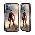 thumbnail image 1 of Head Case Designs Officially Licensed Justice League Movie Character Posters The Flash Hybrid Case Compatible with Apple iPhone 12 / iPhone 12 Pro, 1 of 7