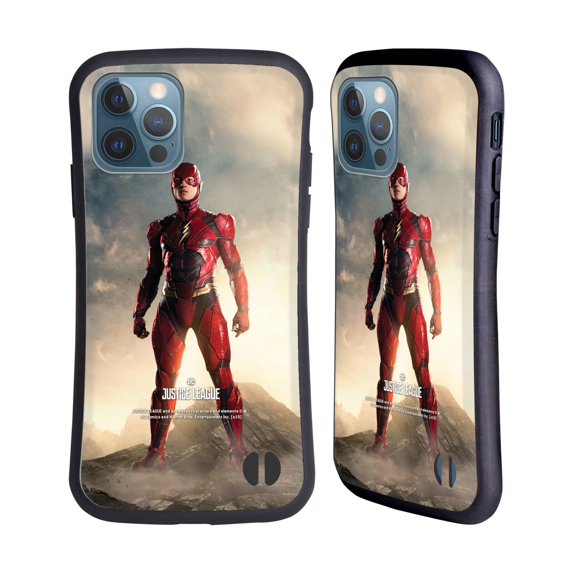 Head Case Designs Officially Licensed Justice League Movie Character Posters The Flash Hybrid Case Compatible with Apple iPhone 12 / iPhone 12 Pro