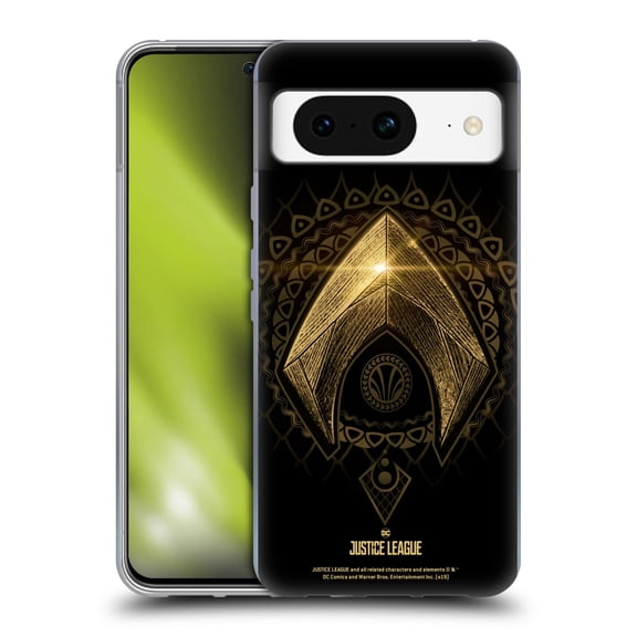 Head Case Designs Officially Licensed Justice League Movie Logos Aquaman 2 Soft Gel Case Compatible with Google Pixel 8