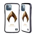 thumbnail image 1 of Head Case Designs Officially Licensed Justice League Movie Logos Aquaman Hybrid Case Compatible with Apple iPhone 13, 1 of 7