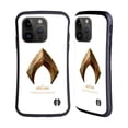 thumbnail image 1 of Head Case Designs Officially Licensed Justice League Movie Logos Aquaman Hybrid Case Compatible with Apple iPhone 15 Pro, 1 of 7