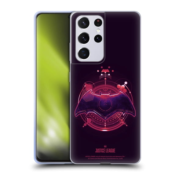 Head Case Designs Officially Licensed Justice League Movie Logos Batman 2 Soft Gel Case Compatible with Samsung Galaxy S21 Ultra 5G