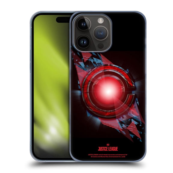 Head Case Designs Officially Licensed Justice League Movie Logos Cyborg 2 Hard Back Case Compatible with Apple iPhone 15 Pro Max