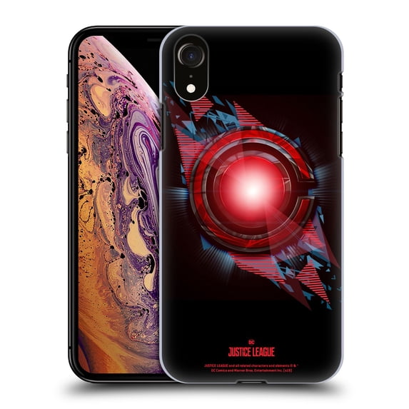 Head Case Designs Officially Licensed Justice League Movie Logos Cyborg 2 Hard Back Case Compatible with Apple iPhone XR