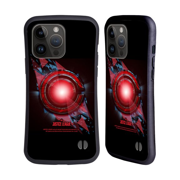 Head Case Designs Officially Licensed Justice League Movie Logos Cyborg 2 Hybrid Case Compatible with Apple iPhone 15 Pro Max