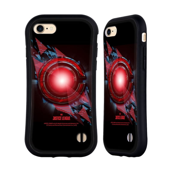 Head Case Designs Officially Licensed Justice League Movie Logos Cyborg 2 Hybrid Case Compatible with Apple iPhone 7 / 8 / SE 2020 & 2022