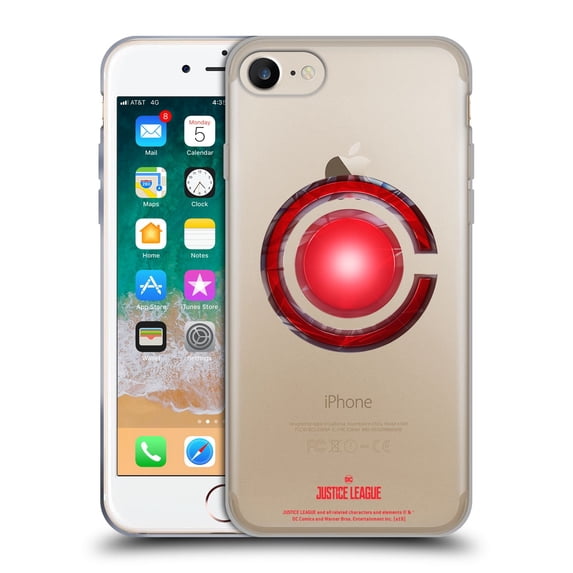 Head Case Designs Officially Licensed Justice League Movie Logos Cyborg Soft Gel Case Compatible with Apple iPhone 7 / 8 / SE 2020 & 2022