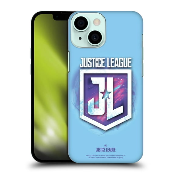 Head Case Designs Officially Licensed Justice League Movie Logos JL Badge 2 Hard Back Case Compatible with Apple iPhone 13 Mini