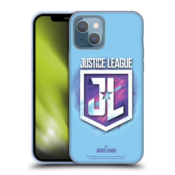 Head Case Designs Officially Licensed Justice League Movie Logos JL Badge 2 Soft Gel Case Compatible with Apple iPhone 13