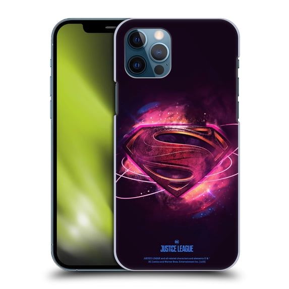 Head Case Designs Officially Licensed Justice League Movie Logos Superman 2 Hard Back Case Compatible with Apple iPhone 12 / iPhone 12 Pro