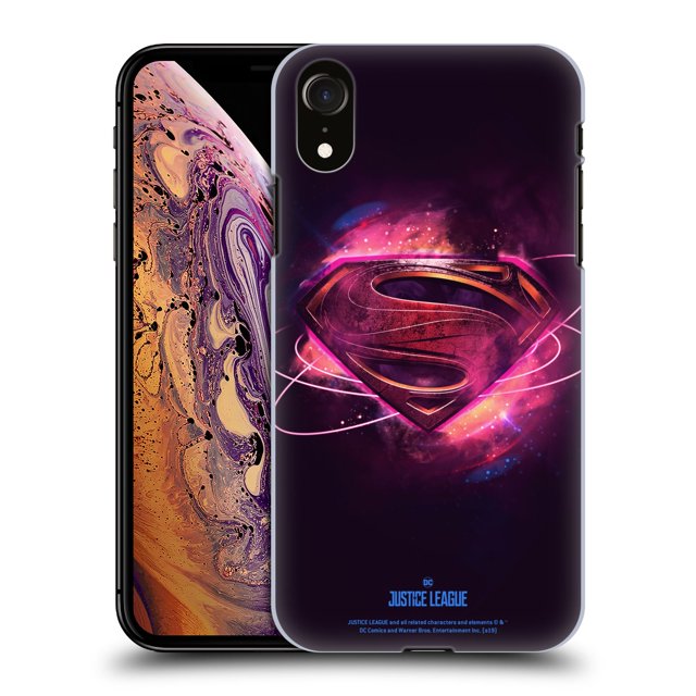 Head Case Designs Officially Licensed Justice League Movie Logos Superman 2 Hard Back Case Compatible with Apple iPhone XR