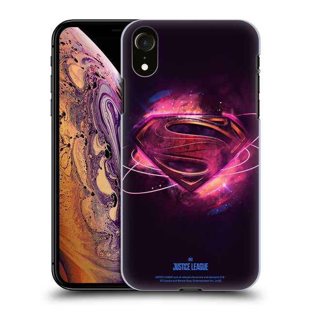 Head Case Designs Officially Licensed Justice League Movie Logos Superman 2 Hard Back Case Compatible with Apple iPhone XR