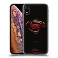 thumbnail image 1 of Head Case Designs Officially Licensed Justice League Movie Logos Superman Soft Gel Case Compatible with Apple iPhone XR, 1 of 7