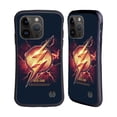 thumbnail image 1 of Head Case Designs Officially Licensed Justice League Movie Logos The Flash 2 Hybrid Case Compatible with Apple iPhone 15 Pro, 1 of 7