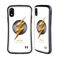 thumbnail image 1 of Head Case Designs Officially Licensed Justice League Movie Logos The Flash Hybrid Case Compatible with Apple iPhone XR, 1 of 7