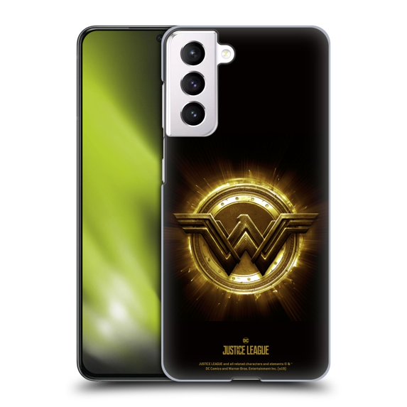 Head Case Designs Officially Licensed Justice League Movie Logos Wonder Woman 2 Hard Back Case Compatible with Samsung Galaxy S21 5G