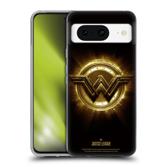 Head Case Designs Officially Licensed Justice League Movie Logos Wonder Woman 2 Soft Gel Case Compatible with Google Pixel 8