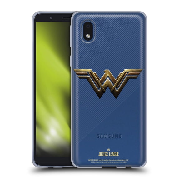 Head Case Designs Officially Licensed Justice League Movie Logos Wonder Woman Soft Gel Case Compatible with Samsung Galaxy A01 Core (2020)