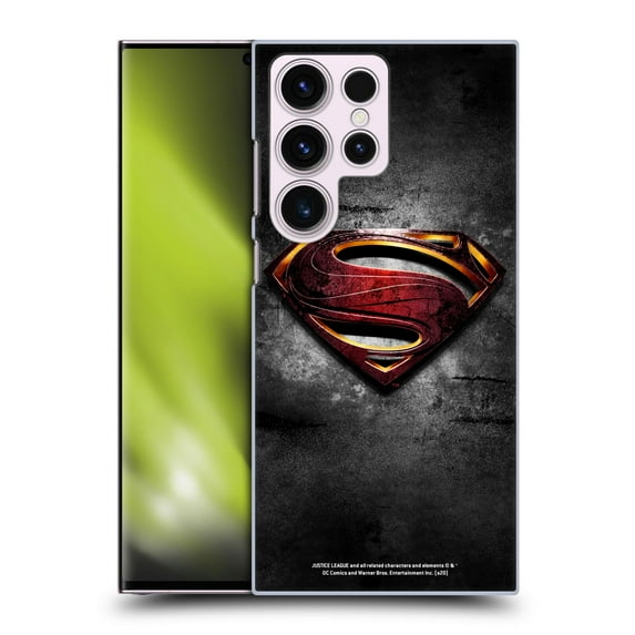 Head Case Designs Officially Licensed Justice League Movie Superman Logo Art Man Of Steel Hard Back Case Compatible with Samsung Galaxy S23 Ultra 5G