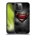 thumbnail image 1 of Head Case Designs Officially Licensed Justice League Movie Superman Logo Art Man Of Steel Soft Gel Case Compatible with Apple iPhone 14 Pro Max, 1 of 7