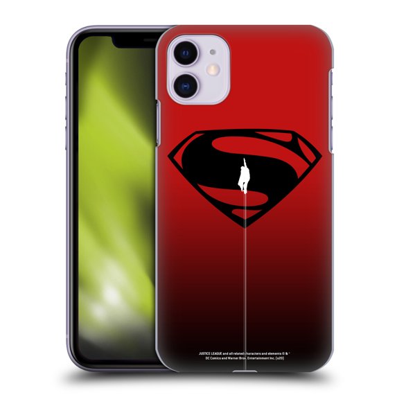 Head Case Designs Officially Licensed Justice League Movie Superman Logo Art Red And Black Flight Hard Back Case Compatible with Apple iPhone 11