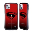 thumbnail image 1 of Head Case Designs Officially Licensed Justice League Movie Superman Logo Art Red And Black Flight Hybrid Case Compatible with Apple iPhone 14 Plus, 1 of 7
