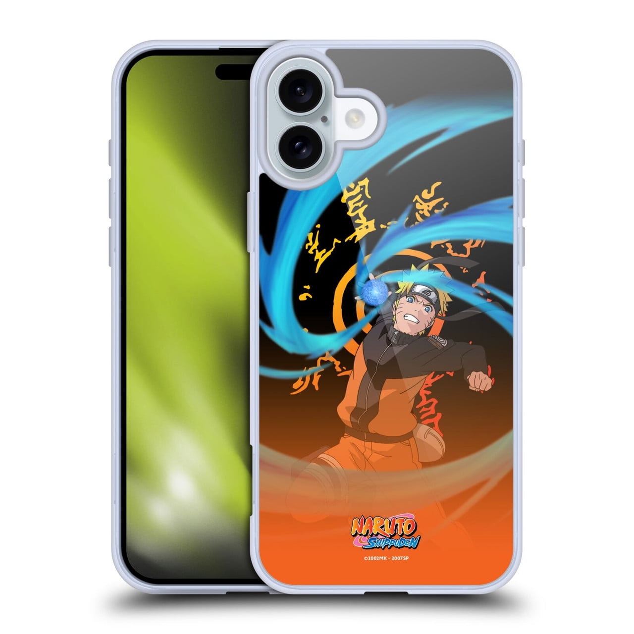 Head Case Designs Naruto Shippuden Character Art Naruto Uzumaki Soft Gel Case for Apple iPhone 16 Plus