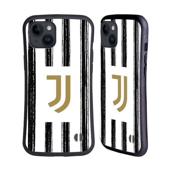Head Case Designs Officially Licensed Juventus Football Club 2020/21 Match Kit Home Hybrid Case Compatible with Apple iPhone 15 Plus