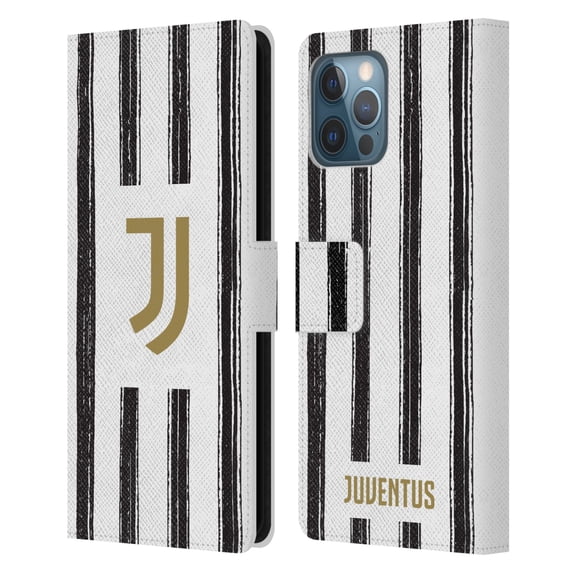 Head Case Designs Officially Licensed Juventus Football Club 2020/21 Match Kit Home Leather Book Wallet Case Cover Compatible with Apple iPhone 12 Pro Max