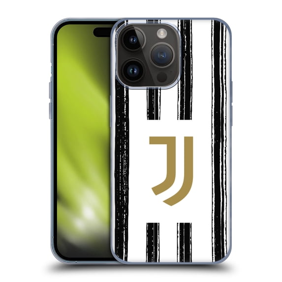 Head Case Designs Officially Licensed Juventus Football Club 2020/21 Match Kit Home Soft Gel Case Compatible with Apple iPhone 15 Pro