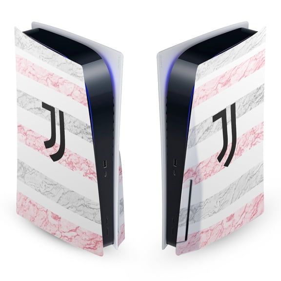Head Case Designs Officially Licensed Juventus Football Club 2023/24 Match Kit Away Vinyl Sticker Skin Decal Cover Compatible with Sony PS5 Disc Edition Console