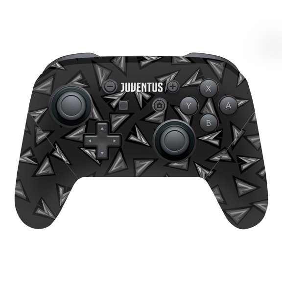 Head Case Designs Officially Licensed Juventus Football Club Art Geometric Pattern Vinyl Sticker Skin Decal Cover Compatible with Nintendo Switch Pro Controller