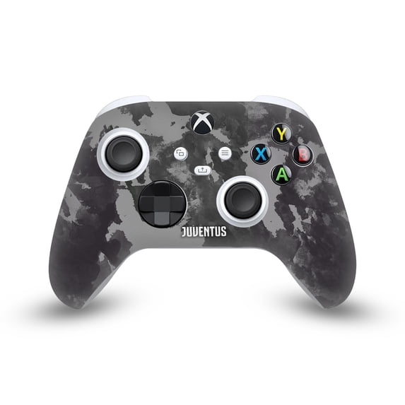 Head Case Designs Officially Licensed Juventus Football Club Art Monochrome Splatter Vinyl Skin Decal Compatible with Microsoft Xbox Series X / Series S Controller