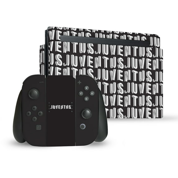 Head Case Designs Officially Licensed Juventus Football Club Art Pattern Vinyl Sticker Skin Decal Cover Compatible with Nintendo Switch Bundle