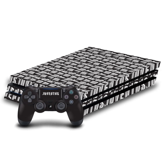 Head Case Designs Officially Licensed Juventus Football Club Art Pattern Vinyl Sticker Skin Decal Cover Compatible with Sony PS4 Pro Bundle