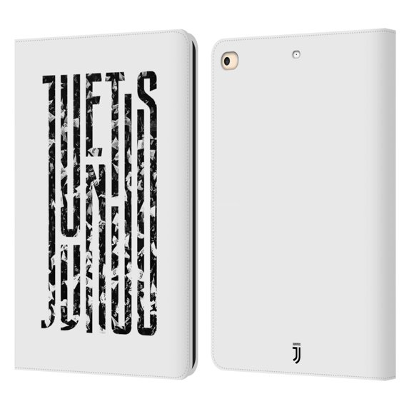 Head Case Designs Officially Licensed Juventus Football Club Graphic Logo Fans Leather Book Wallet Case Cover Compatible With Apple iPad 9.7 2017 / iPad 9.7 2018