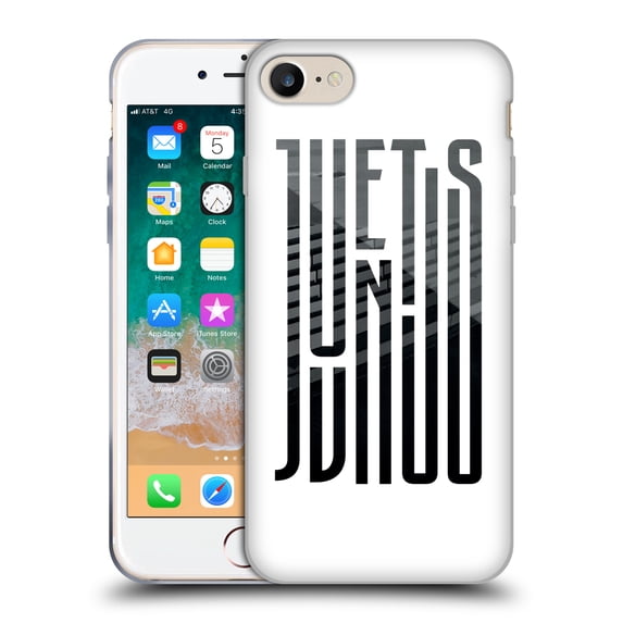Head Case Designs Officially Licensed Juventus Football Club Graphic Logo View Soft Gel Case Compatible with Apple iPhone 7 / 8 / SE 2020 & 2022