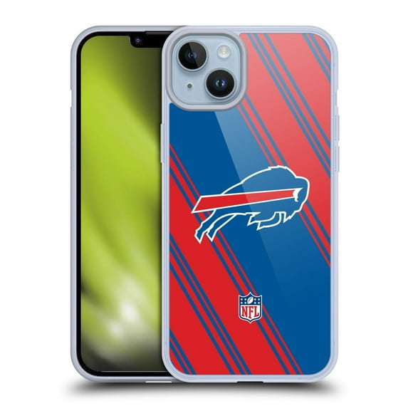 Head Case Designs NFL Buffalo Bills Artwork Stripes Soft Gel Case for Apple iPhone 14 Plus