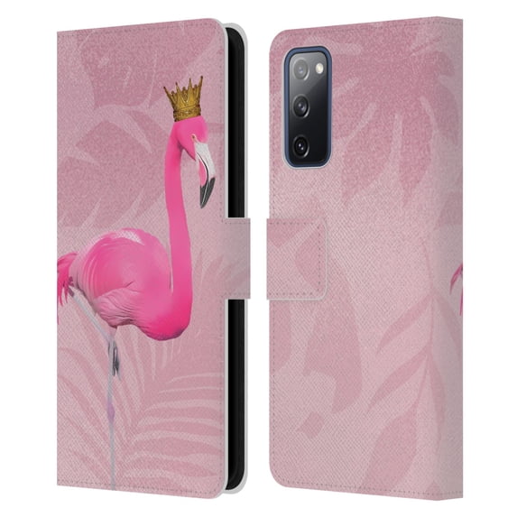 Head Case Designs Officially Licensed LebensArt Assorted Designs Flamingo King Leather Book Wallet Case Cover Compatible with Samsung Galaxy S20 FE / 5G
