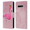 thumbnail image 1 of Head Case Designs Officially Licensed LebensArt Assorted Designs Flamingo King Leather Book Wallet Case Cover Compatible with Samsung Galaxy S10, 1 of 6
