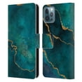 thumbnail image 1 of Head Case Designs Officially Licensed LebensArt Mineral Marble Glam Turquoise Leather Book Wallet Case Cover Compatible with Apple iPhone 12 / iPhone 12 Pro, 1 of 6