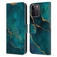 thumbnail image 1 of Head Case Designs Officially Licensed LebensArt Mineral Marble Glam Turquoise Leather Book Wallet Case Cover Compatible with Apple iPhone 15 Pro Max, 1 of 6