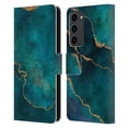 thumbnail image 1 of Head Case Designs Officially Licensed LebensArt Mineral Marble Glam Turquoise Leather Book Wallet Case Cover Compatible with Samsung Galaxy S23+ 5G, 1 of 6