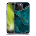 thumbnail image 1 of Head Case Designs Officially Licensed LebensArt Mineral Marble Glam Turquoise Soft Gel Case Compatible with Apple iPhone 15 Pro Max, 1 of 7