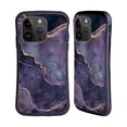 thumbnail image 1 of Head Case Designs Officially Licensed LebensArt Mineral Marble Purple Hybrid Case Compatible with Apple iPhone 15 Pro, 1 of 7