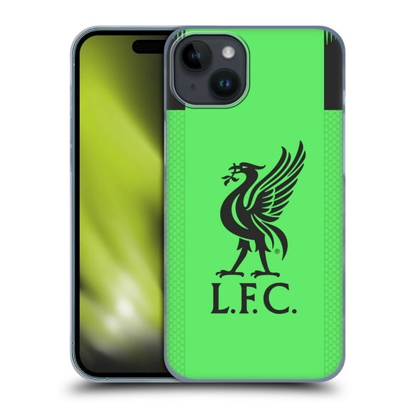 Head Case Designs Officially Licensed Liverpool Football Club 2019/20 Kit Away Goalkeeper Hard Back Case Compatible with Apple iPhone 15 Plus