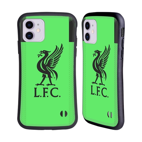 Head Case Designs Officially Licensed Liverpool Football Club 2019/20 Kit Away Goalkeeper Hybrid Case Compatible with Apple iPhone 11