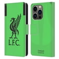 thumbnail image 1 of Head Case Designs Officially Licensed Liverpool Football Club 2019/20 Kit Away Goalkeeper Leather Book Wallet Case Cover Compatible with Apple iPhone 14 Pro, 1 of 6