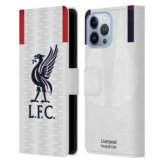 Head Case Designs Officially Licensed Liverpool Football Club 2019/20 Kit Away Leather Book Wallet Case Cover Compatible with Apple iPhone 13 Pro Max
