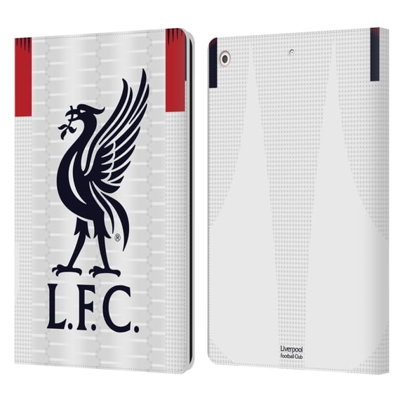 Head Case Designs Officially Licensed Liverpool Football Club 2019/20 Kit Away Leather Book Wallet Case Cover Compatible with Apple iPad 10.2 2019/2020/2021